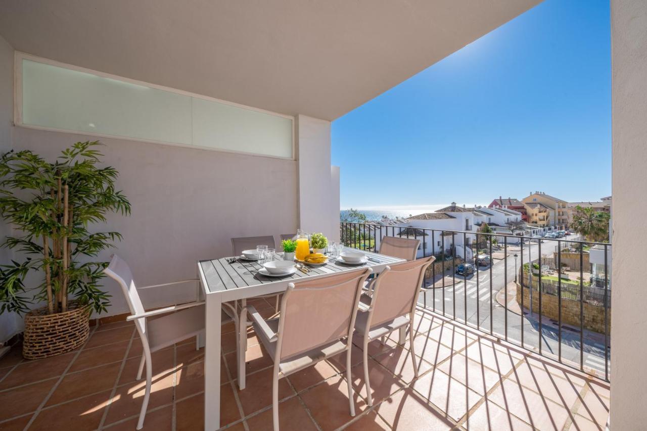 Apartamento Con Vistas Al Mar En Manilva Playa Exterior foto